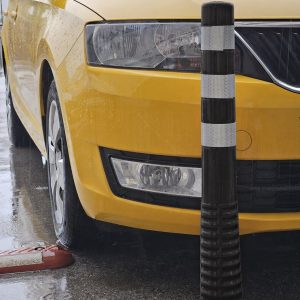 Gumeni fleksibilni stupići za parking (crni)