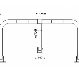 parking barijere parkmax BS LITE MODEL dimenzije