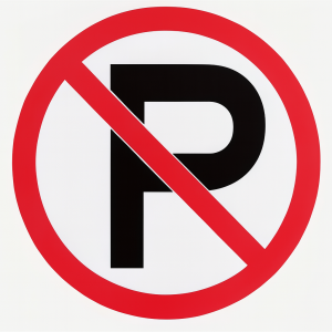 Naljepnica zabranjeno parkiranje znak privatni posjed parkmax