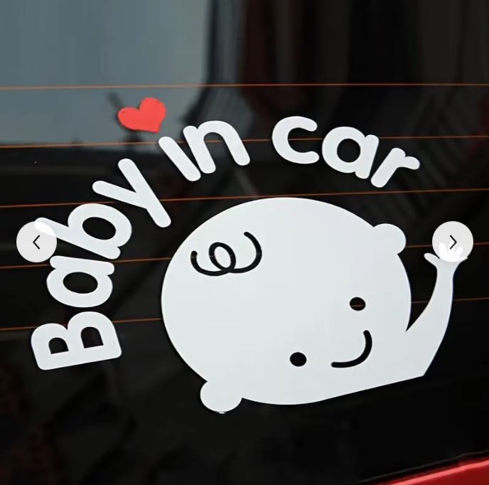 naljepnica za auto beba u autu